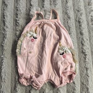 Mud Pie Pink Baby Outfit